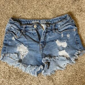 Mossimo Supply Co. Women's Distressed Blue Denim Shorts